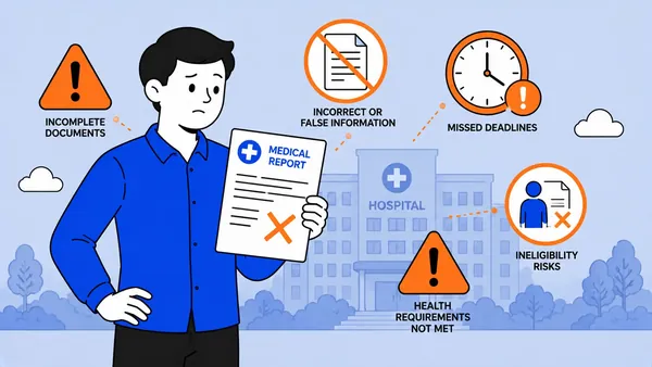 Medical visa application mistakes